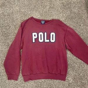 Rare! Vintage POLO SPORT RL By Ralph Lauren Embroidery Crewneck sweatshirt
